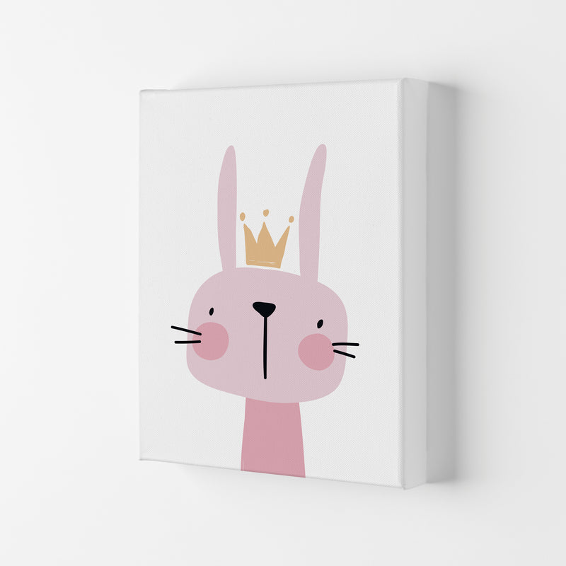Pink Bunny Modern Print Animal Art Print Canvas