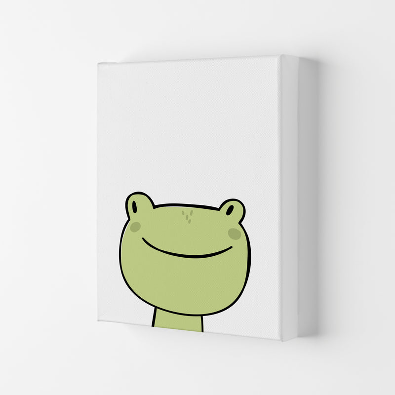 Scandi Frog Framed Nursey Wall Art Print Canvas