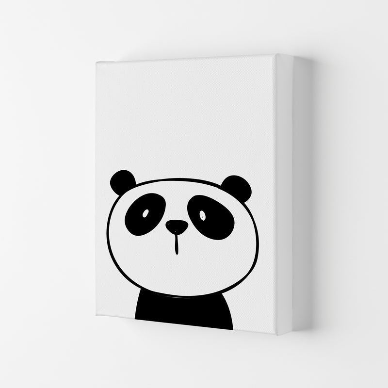 Scandi Panda Framed Nursey Wall Art Print Canvas