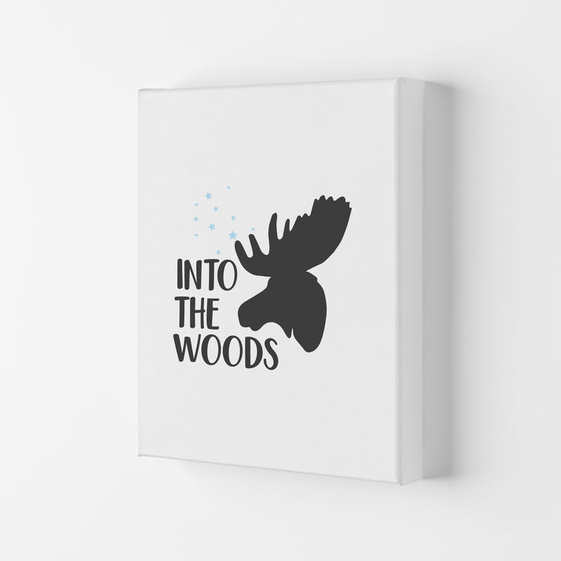 Into The Woods Framed Typography Wall Art Print Canvas