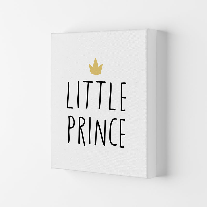 Little Prince Black And Gold Framed Nursey Wall Art Print Canvas