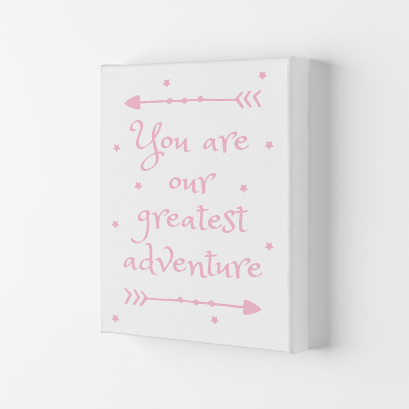 You Are Our Greatest Adventure Pink Modern Print Canvas