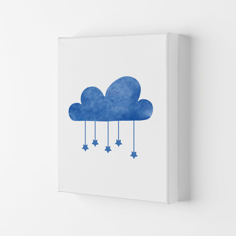 Blue Cloud Watercolour Modern Print Canvas