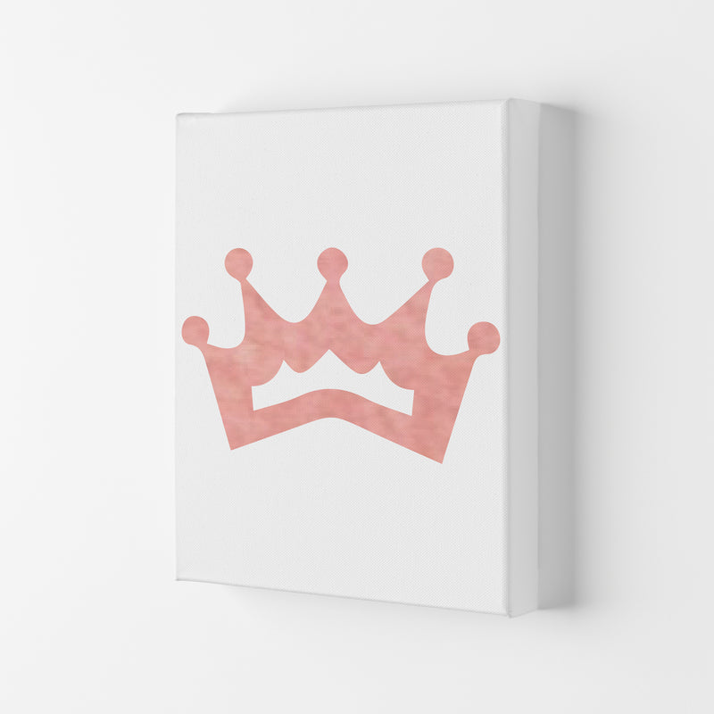 Peach Crown Watercolour Modern Print Canvas