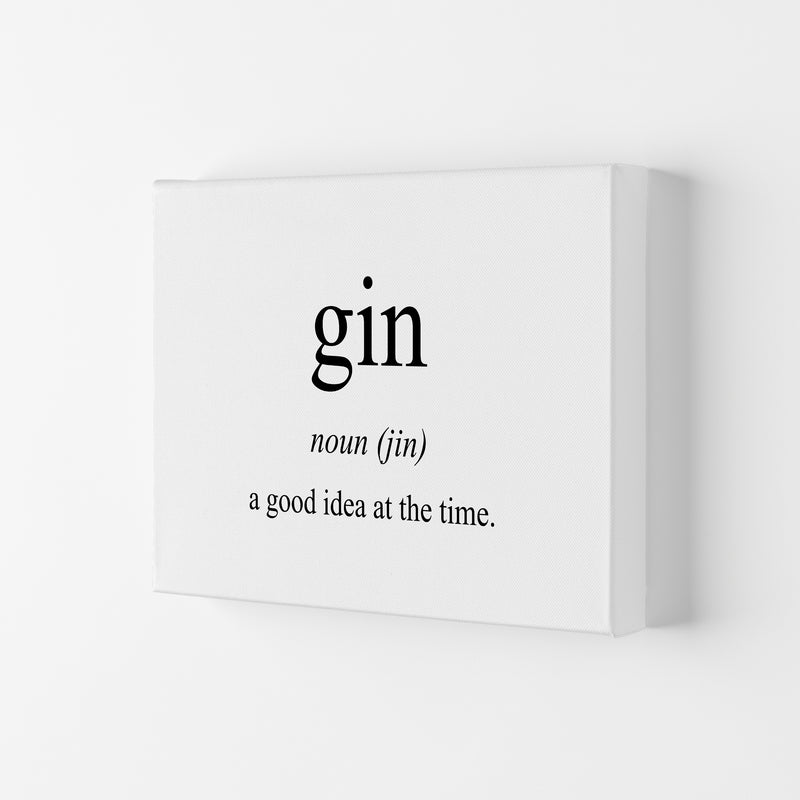 The Meaning Of Gin Modern Print, Framed Kitchen Wall Art Canvas