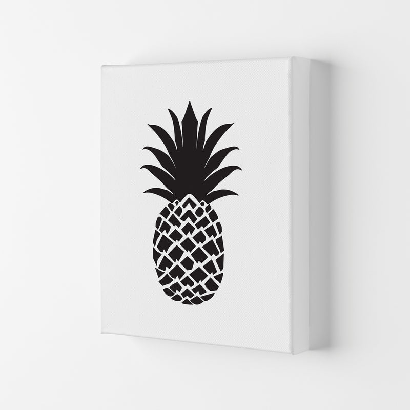 Black Pineapple 2 Modern Print, Framed Kitchen Wall Art Canvas