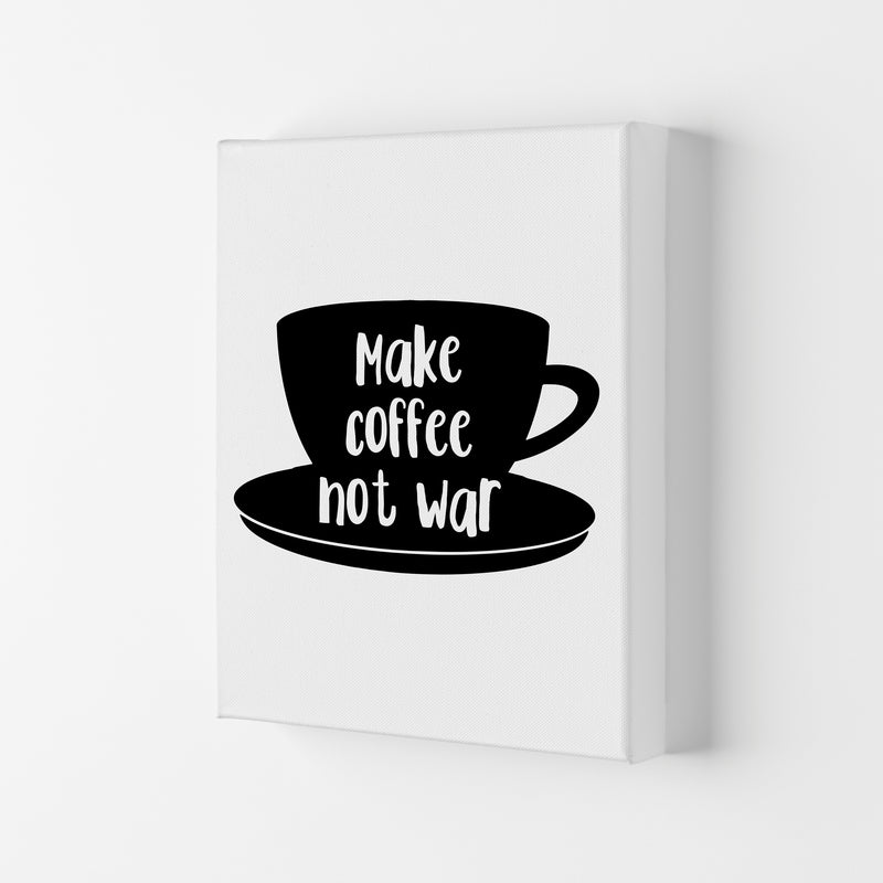 Make Coffee Not War Modern Print, Framed Kitchen Wall Art Canvas