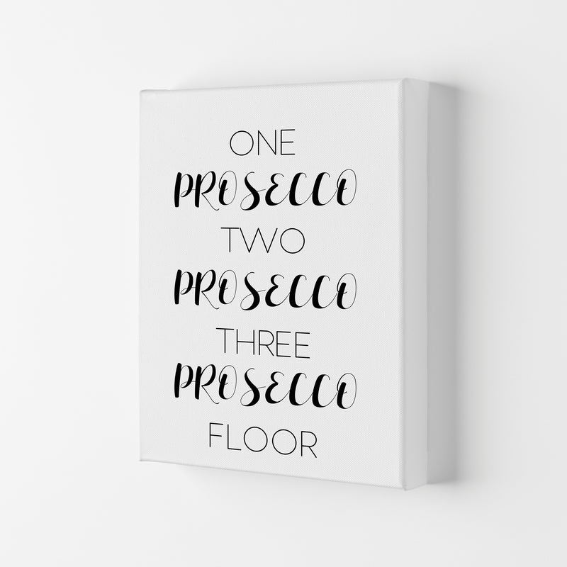 One Prosecco Two Prosecco Modern Print, Framed Kitchen Wall Art Canvas