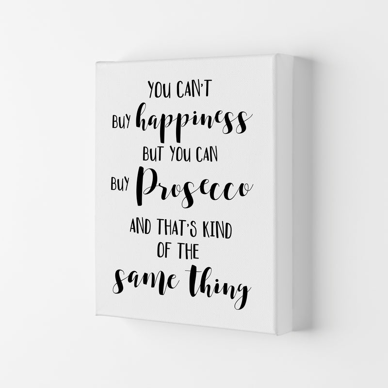 Happiness Is Prosecco Modern Print, Framed Kitchen Wall Art Canvas