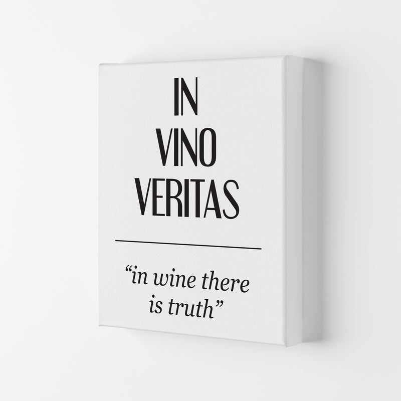 In Vino Veritas Framed Typography Wall Art Print Canvas