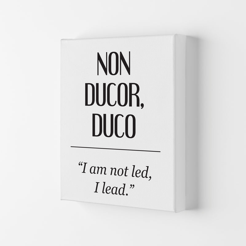 Non Ducor, Duco Framed Typography Wall Art Print Canvas