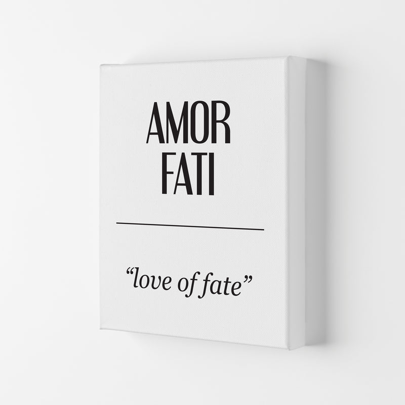 Amor Fati Framed Typography Wall Art Print Canvas