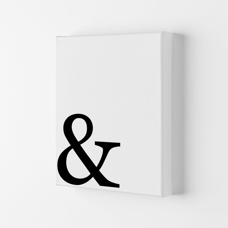 Ampersand Framed Typography Wall Art Print Canvas