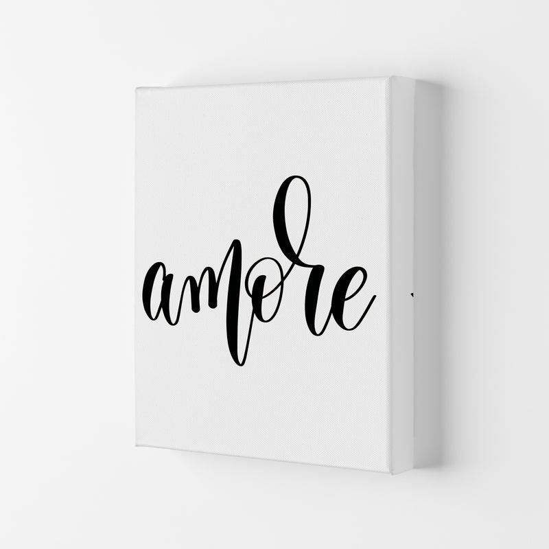 Amore Framed Typography Wall Art Print Canvas