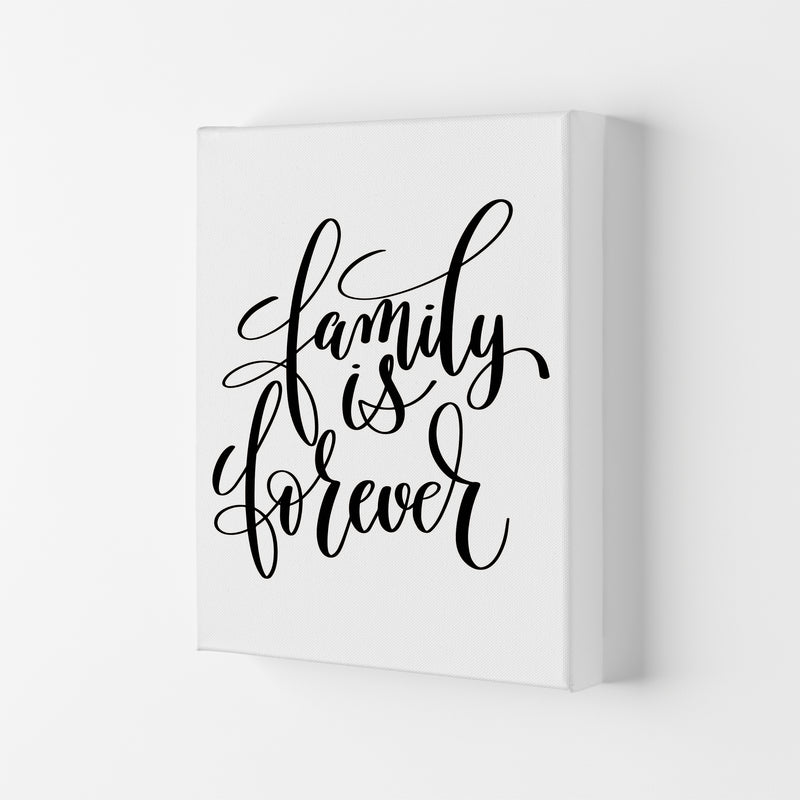 Family Is Forever Framed Typography Wall Art Print Canvas