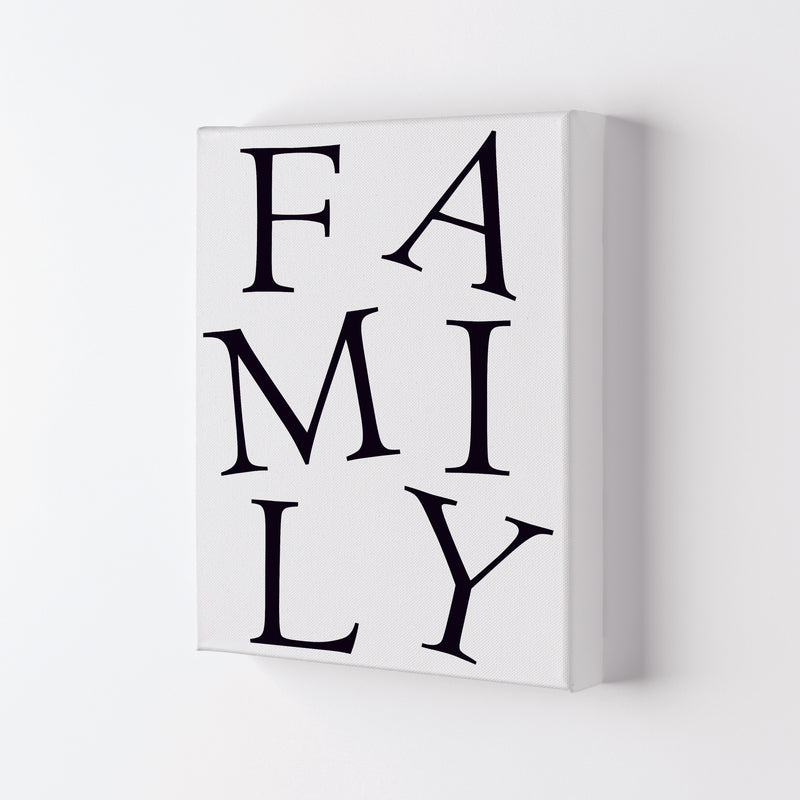 Family Framed Typography Wall Art Print Canvas
