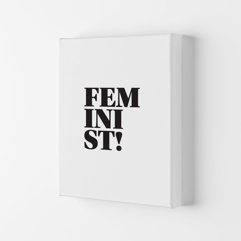 Feminist! Framed Typography Wall Art Print Canvas