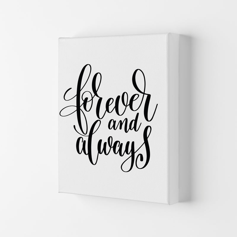 Forever And Always Framed Typography Wall Art Print Canvas