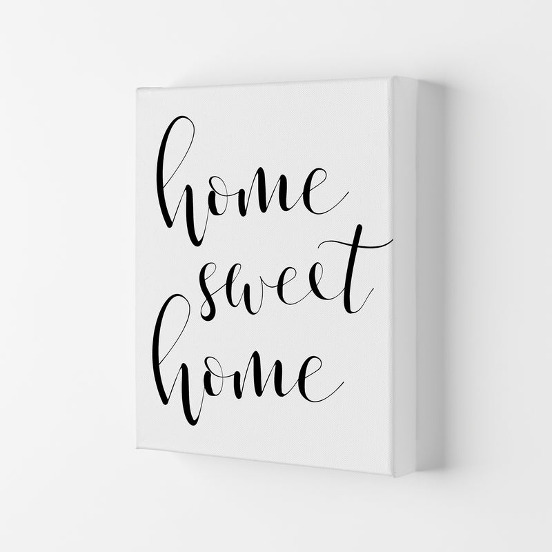 Home Sweet Home Framed Typography Wall Art Print Canvas