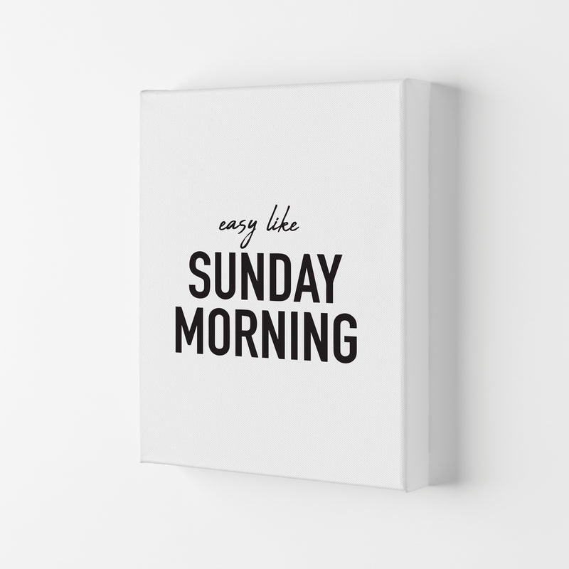 Easy Like Sunday Morning Framed Typography Wall Art Print Canvas