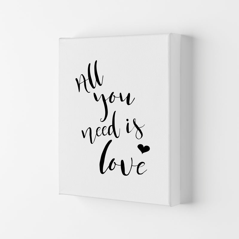 All You Need Is Love Framed Typography Wall Art Print Canvas