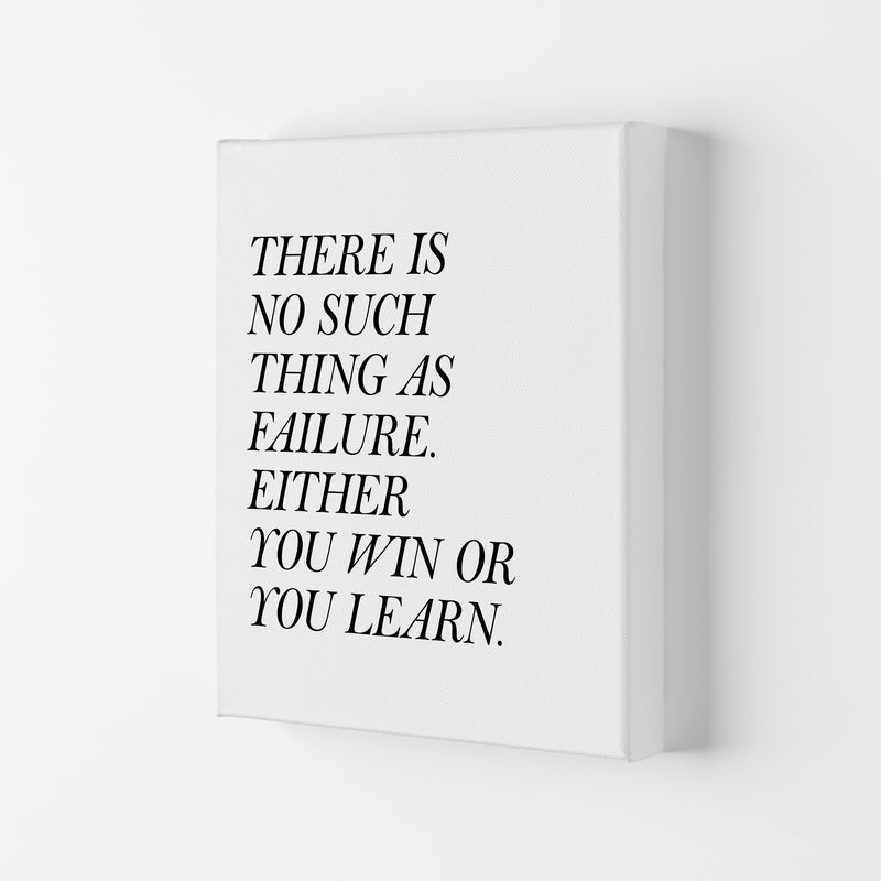 No Such Thing As Failure Framed Typography Wall Art Print Canvas