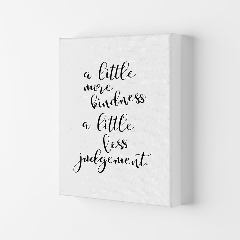 A Little More Kindness Framed Typography Wall Art Print Canvas