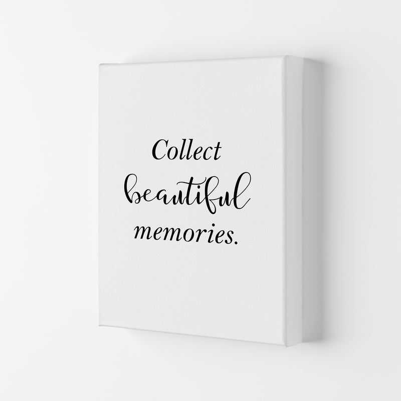 Collect Beautiful Memories Framed Typography Wall Art Print Canvas