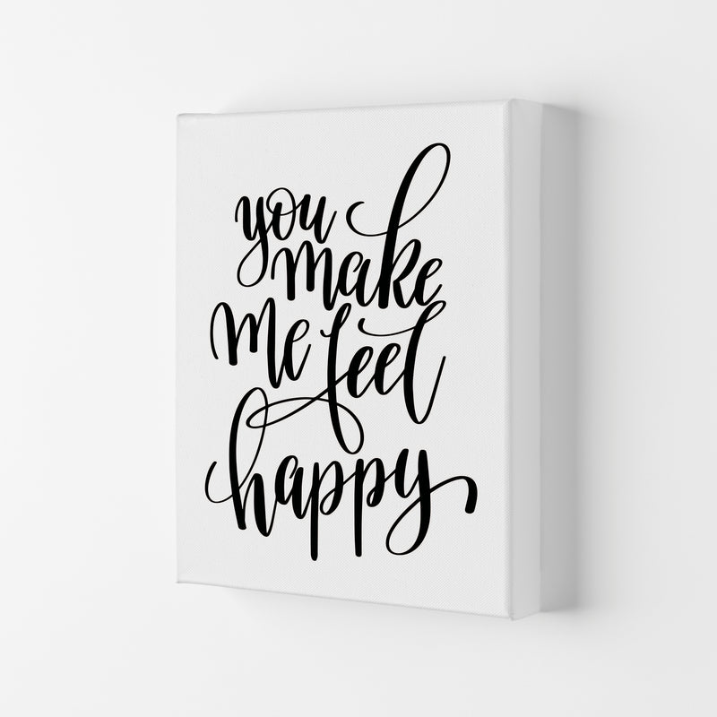 You Make Me Feel Happy Modern Print Canvas