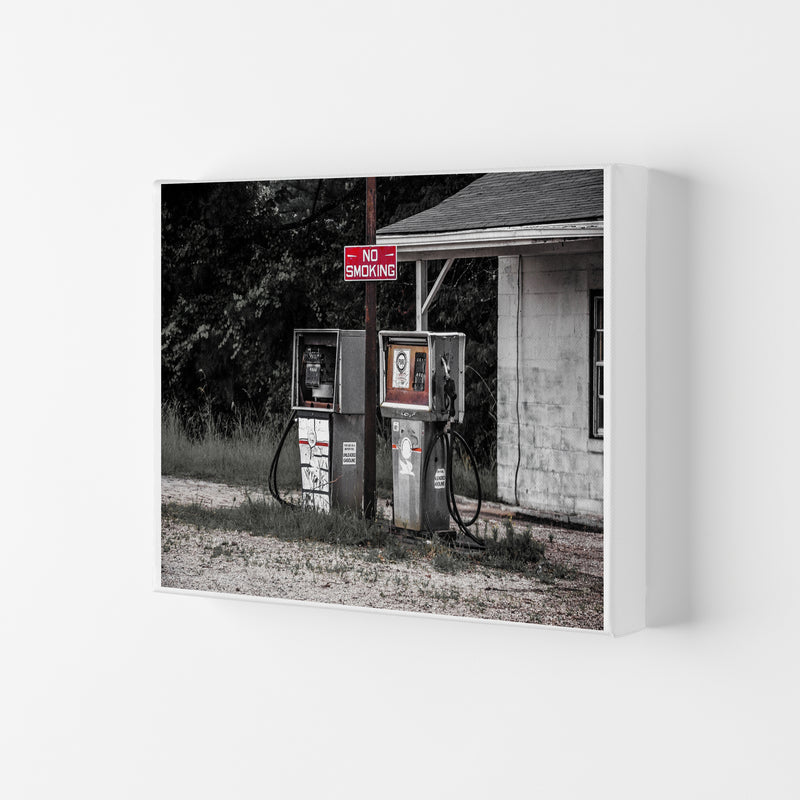 Abandoned Gas Pumps Modern Photography Print Canvas