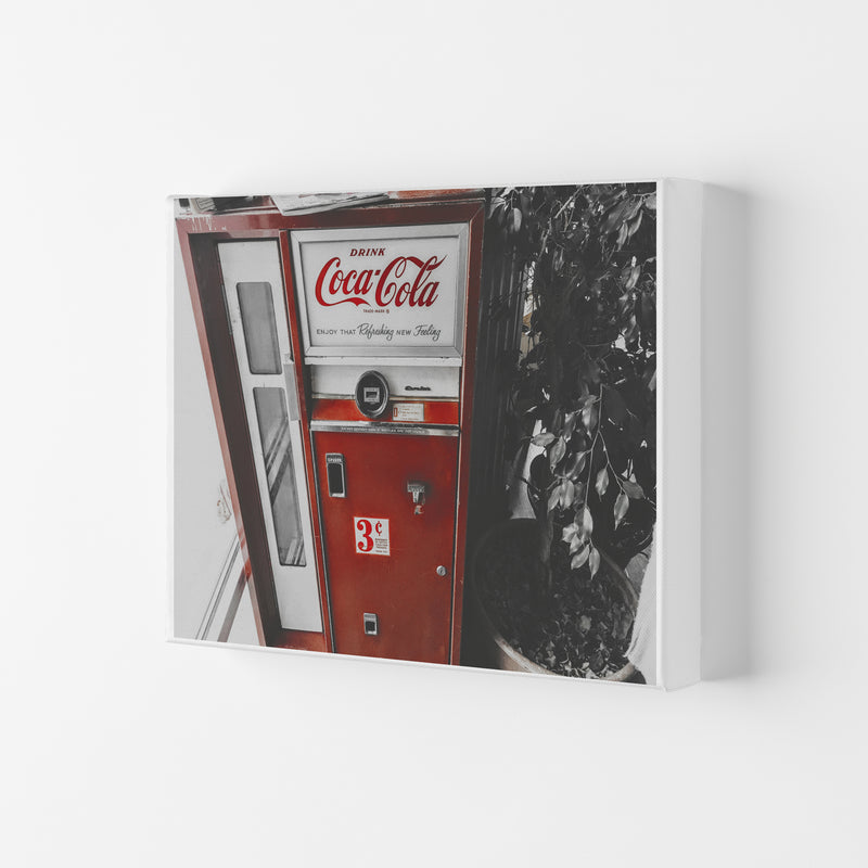 Coca Cola Vending Machine Modern Print Canvas