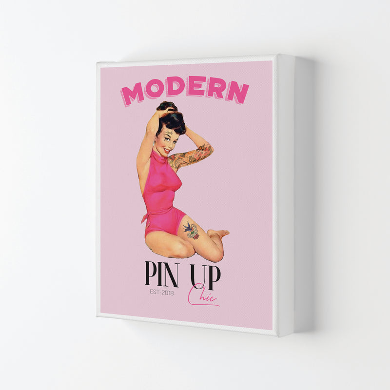 Modern Pin Up Girl Modern Print Canvas