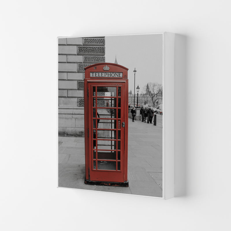 London Red Phonebox Modern Print Canvas