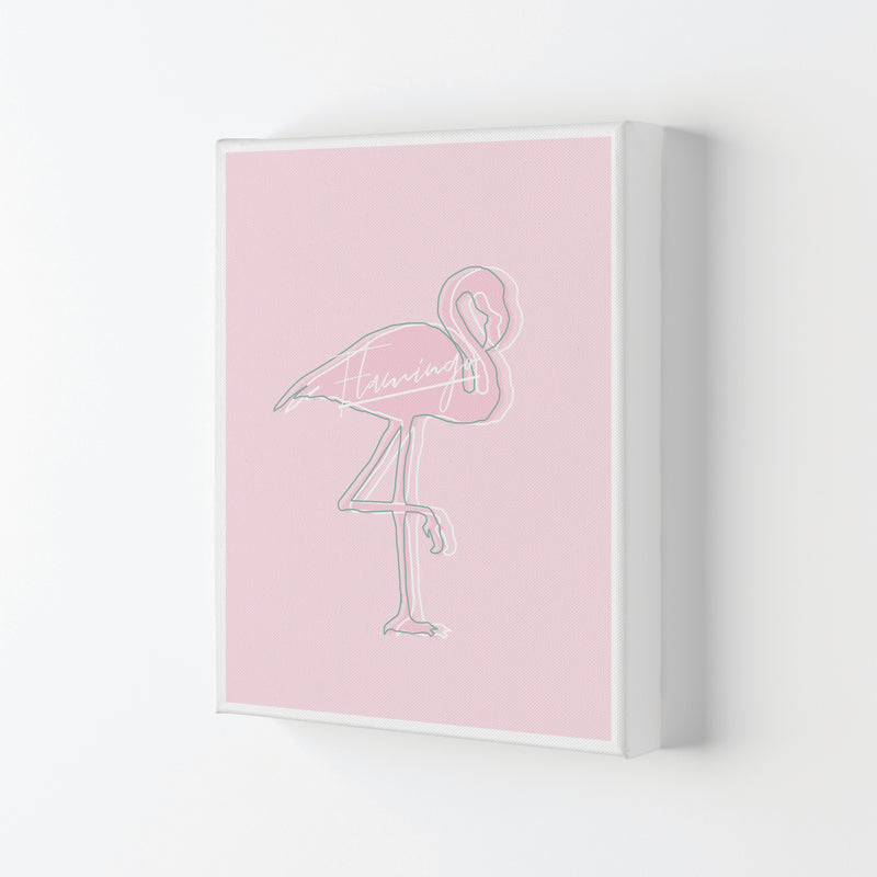 Pink Flamingo Modern Print Animal Art Print Canvas