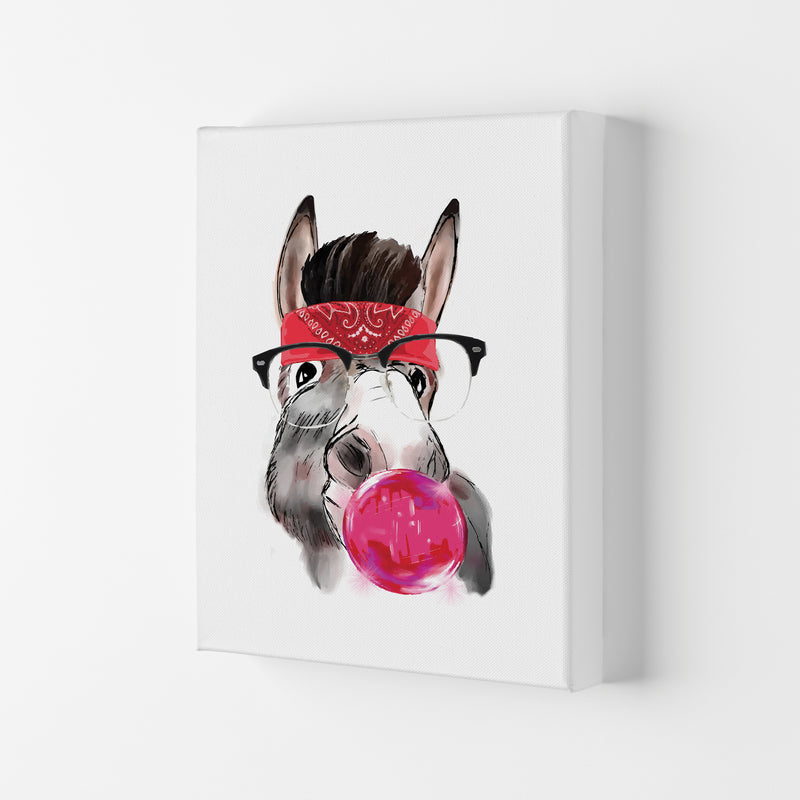Gangster Donkey Modern Print Animal Art Print Canvas