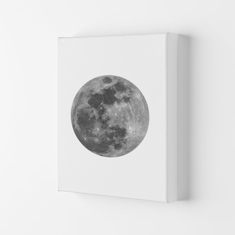 Grey Moon Modern Print Canvas