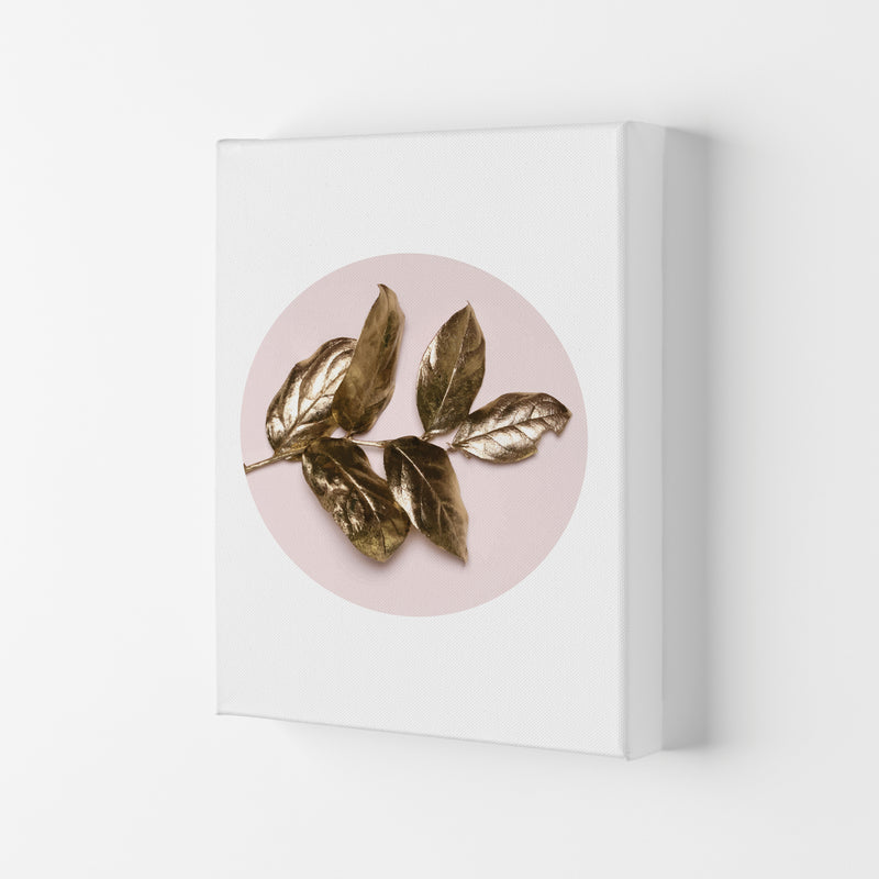 Pink And Gold Leaf Modern Print, Framed Botanical & Nature Art Print Canvas