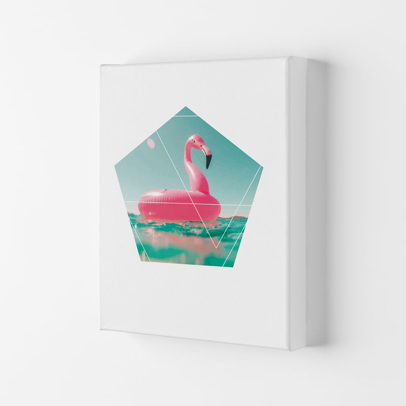 Pink Flamingo Inflatable Modern Print Canvas