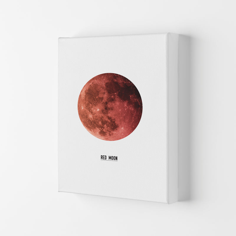 Red Moon Modern Print Canvas
