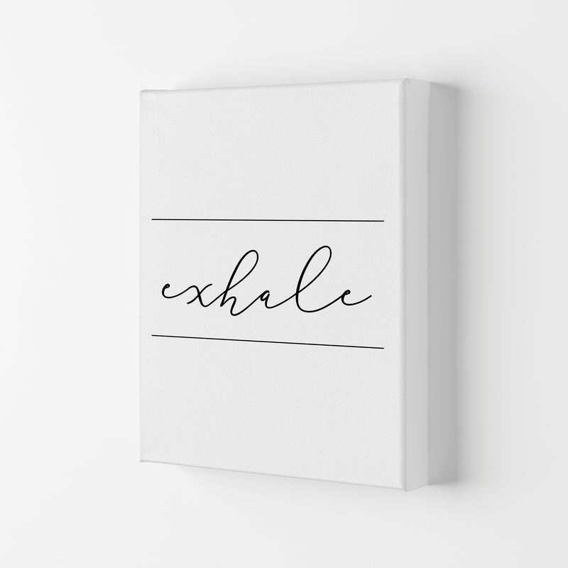 Exhale Framed Typography Wall Art Print Canvas