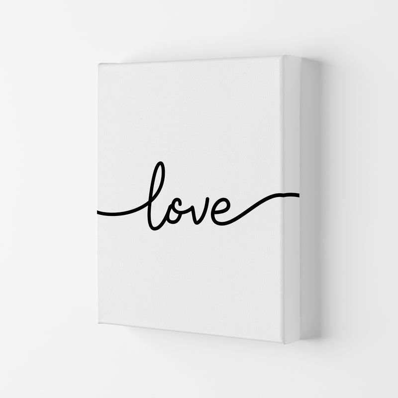 Love Framed Typography Wall Art Print Canvas