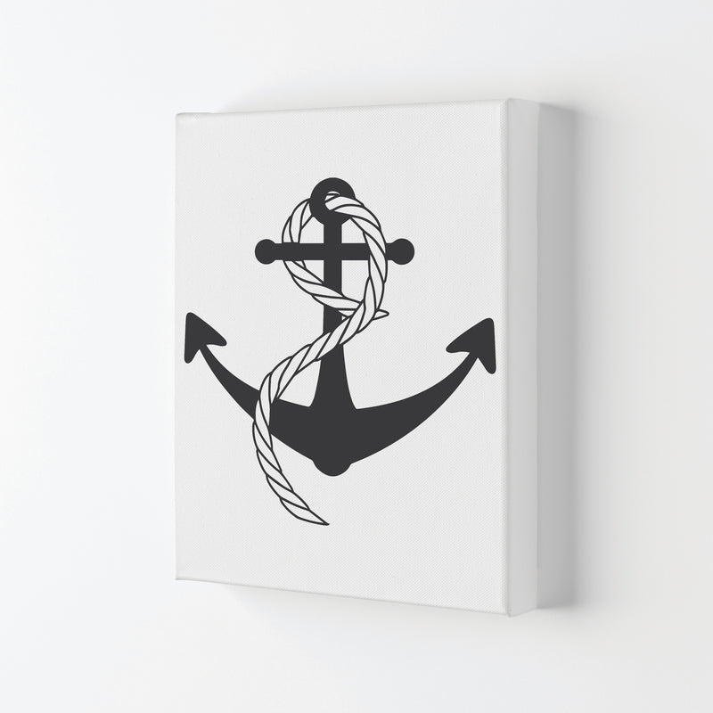 Anchor And Rope Modern Print Canvas
