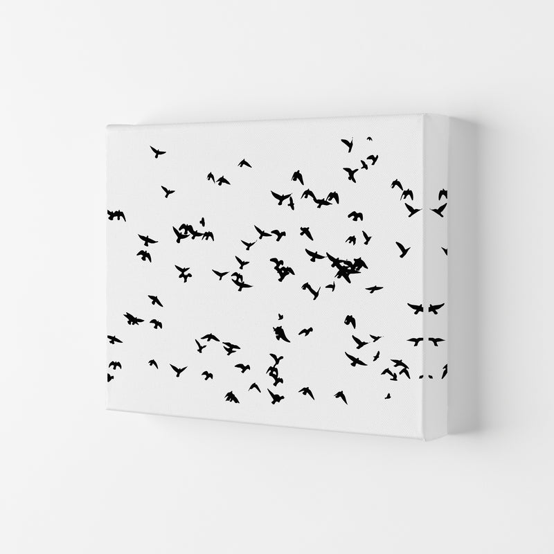 Flock Of Birds Landscape Art Print by Pixy Paper Canvas