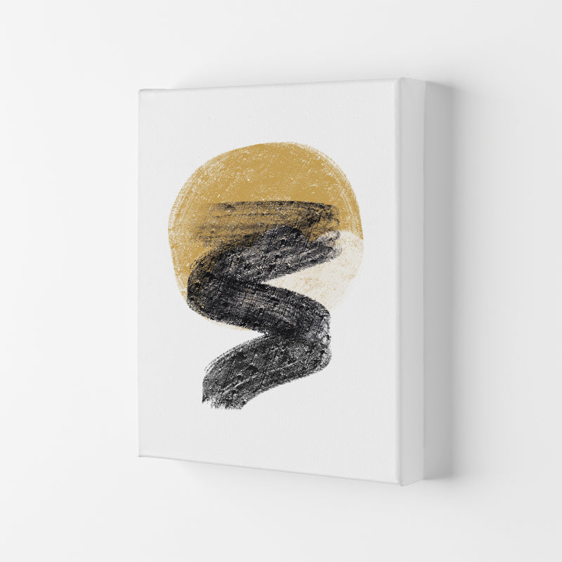 Dalia Chalk Gold Moon Zig  Art Print by Pixy Paper Canvas