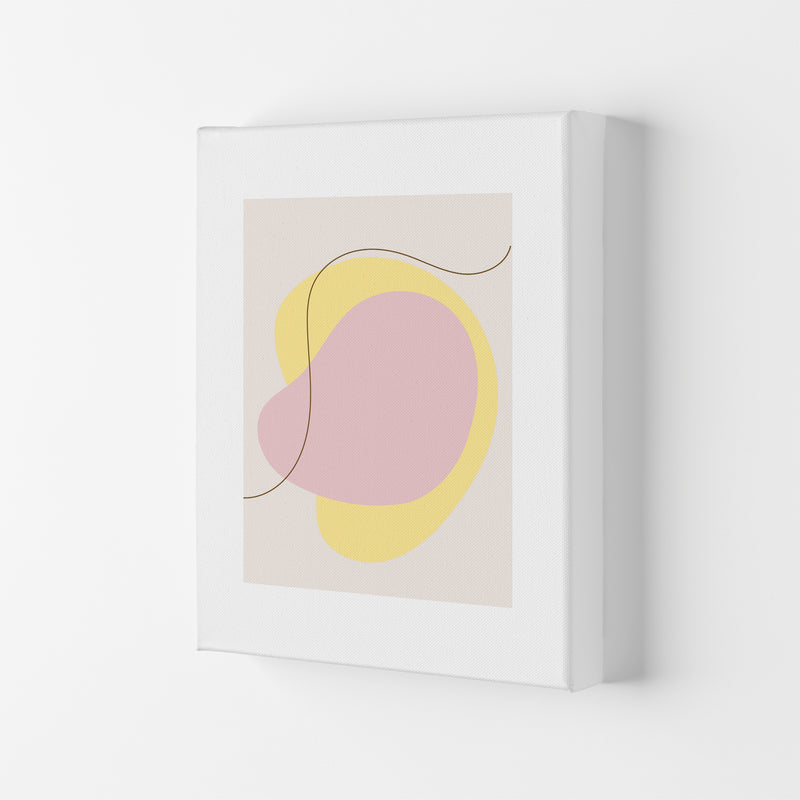 Mila Pink Abstract N22  Art Print by Pixy Paper Canvas