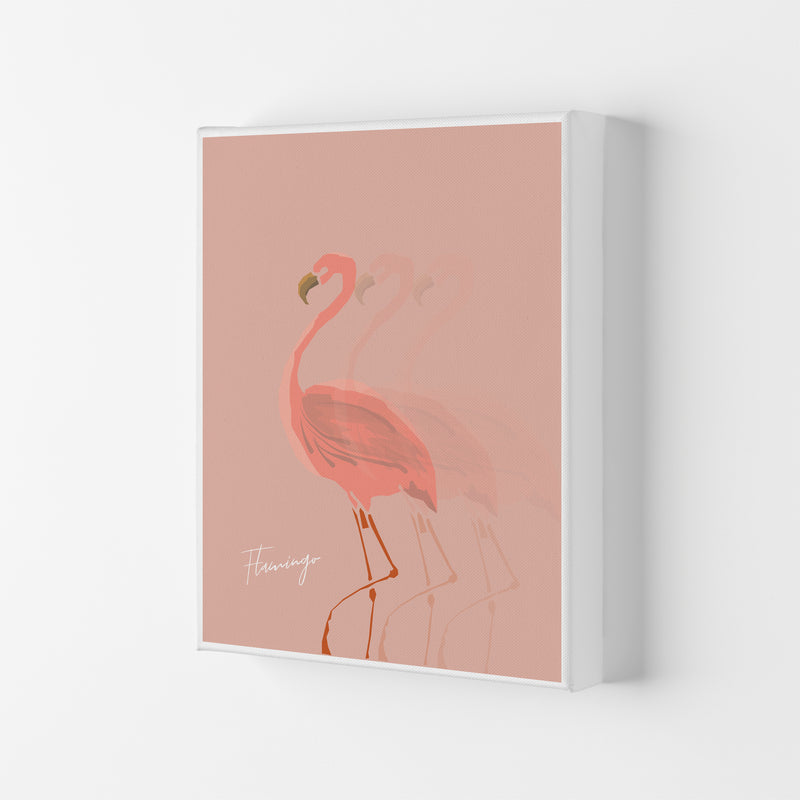Flamingo Shadow Art Print by Pixy Paper Canvas