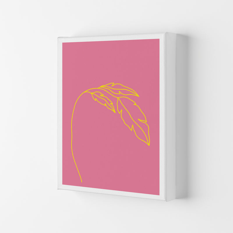 Plant Pink Neon Funk  Art Print by Pixy Paper Canvas