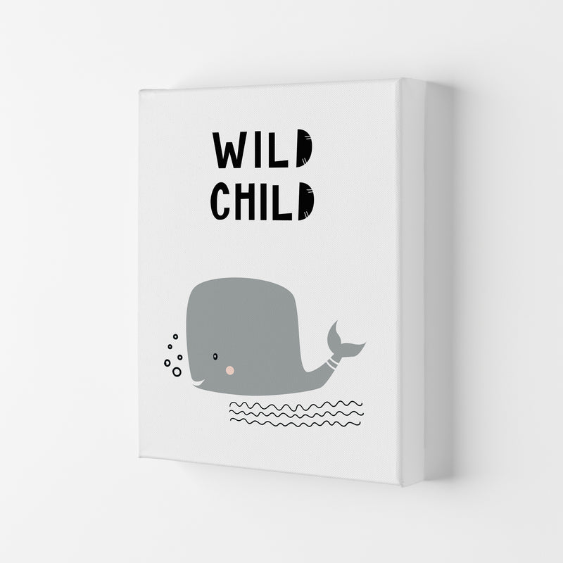 Wild Child Whale Animal  Art Print by Pixy Paper Canvas