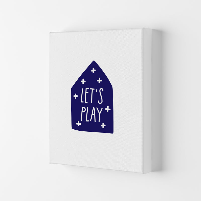 Let'S Play House Navy Super Scandi  Art Print by Pixy Paper Canvas