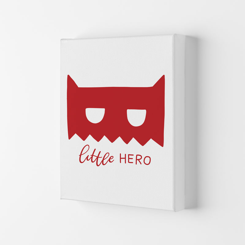 Little Hero Mask Red Super Scandi  Art Print by Pixy Paper Canvas
